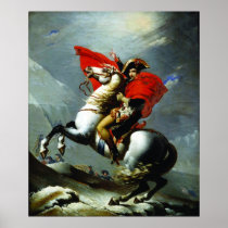 Napoleon Crossing the Alps Poster