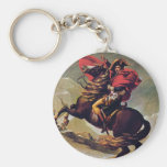 Napoleon Crossing the Saint Bernard Keychains