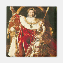 Napoleon I  on the Imperial Throne, 1806 Fridge Magnets