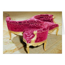 Napoleon III love seat Greeting Cards