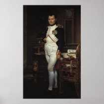 Napoleon in his Study by Jacques Louis David posters