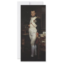 Napoleon in his Study by Jacques Louis David Customized Rack Card