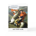Napoleon on Horsebackfaceinhole card