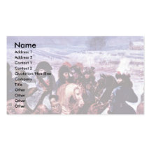 Napoleon On The Battlefield Of-Eylau (Detail) Business Card Templates