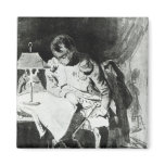 Napoleon studying his maps by lamplight, c.1800 magnets