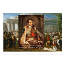 Napoleon "Stupidity Politics" Quote Gifts Tees Etc postcards