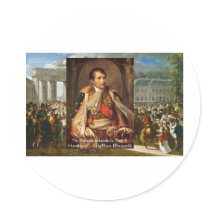 Napoleon "Stupidity Politics" Quote Gifts Tees Etc stickers