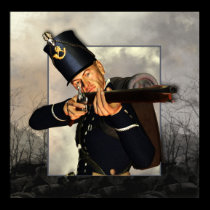 napoleonic foot soldier rifleman posters