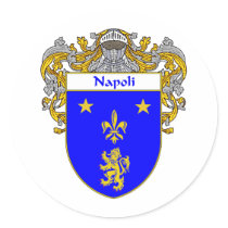 Napoli Coat of Arms (Mantled) Sticker