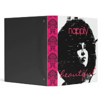 Nappily Beautiful binder - Pink & Black binders