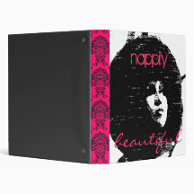Nappily Beautiful binder - Pink & Black