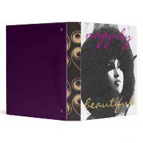 Nappily Beautiful binder - Purple / Cream binders