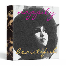 Nappily Beautiful binder - Purple / Cream binders