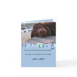 Napping Chocolate Lab All Occasion Greeting Card