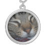 Napping Tabby Necklace