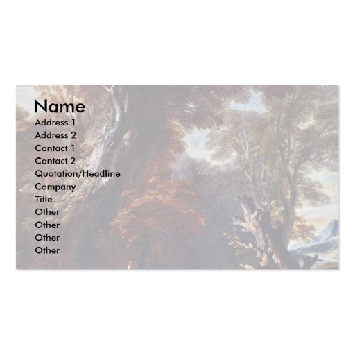 Narcissus By François Lemoyne Business Card Templates