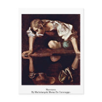 Narcissus By Michelangelo Merisi Da Caravaggio Postcard