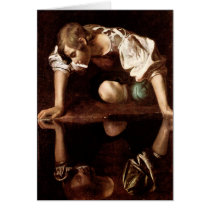 Narcissus, Caravaggio Card