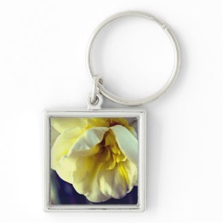 Narcissus Daffodil zazzle_keychain