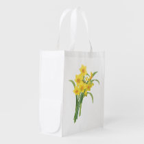 narcissus(Narcissus tazetta) by Redouté Market Tote at  Zazzle