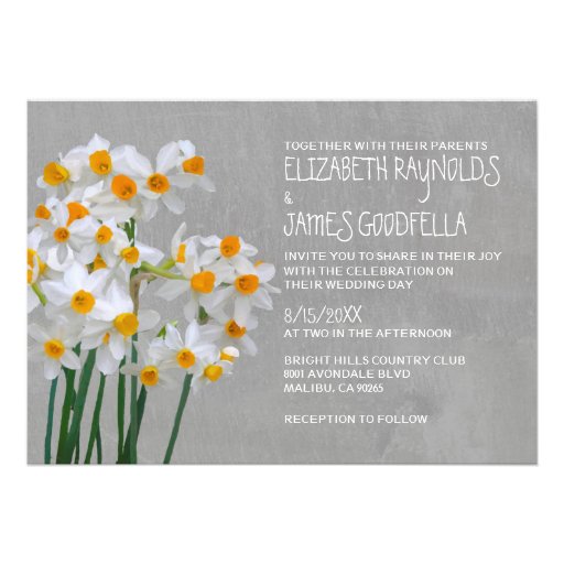 Narcissus Wedding Invitations