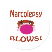 Narcolepsy Round Stickers