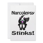 Narcolepsy Stinks Skunk Awareness Design Invitations