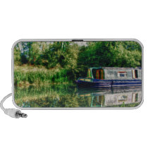 Narrow boat on the River Nene Doodle speaker