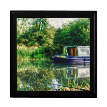Narrow Boat wooden keepsake jewelry gift box gift boxes
