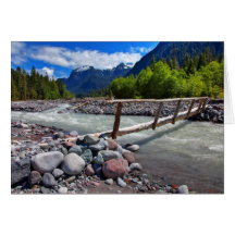Narrow Crossing Greeting Card