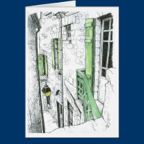 Narrow Street at the Mont St. Michel cards