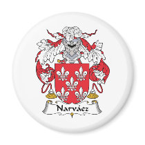 Narvaez Family Crest magnets by coatsofarms Narvaez Family Crest magnets