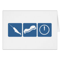 Narwhal - Bacon - Midnight Greeting Card