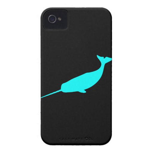 Narwhal cute whale unicorn of the sea nautical iPhone 4 case