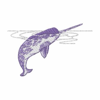 Narwhal embroidered shirt