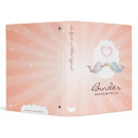 Narwhal Kisses Pink Binder
