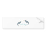 Narwhal Love Bumper Sticker