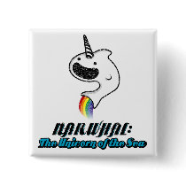 Narwhal:The Unicorn of the Sea Pinback Buttons