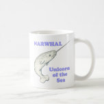 Narwhal unicorn of the sea coffee mug