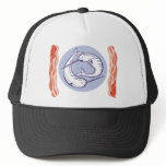 narwhal whale and bacon trucker hats