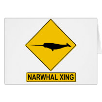 Narwhal X-ing Sign Cards