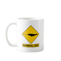 Narwhal X-ing Sign Mugs