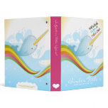 Narwhals Swim on Rainbows Binder