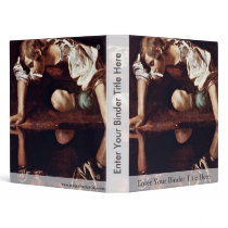 Narzis,  By Michelangelo Merisi Da Caravaggio 3 Ring Binders
