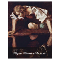 Narzis,  By Michelangelo Merisi Da Caravaggio Flyers