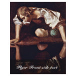 Narzis,  By Michelangelo Merisi Da Caravaggio Flyers