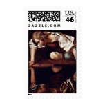 Narzis,  By Michelangelo Merisi Da Caravaggio Stamp