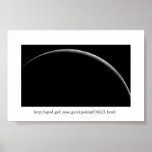 NASA : A Crescent Earth Poster