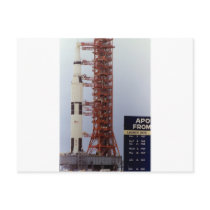 NASA Apollo 15 Saturn V roll out postcards