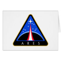 NASA Ares Rocket Logo Greeting Cards
